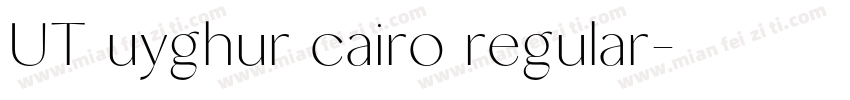 UT uyghur cairo regular字体转换